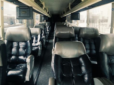 the red coach bus